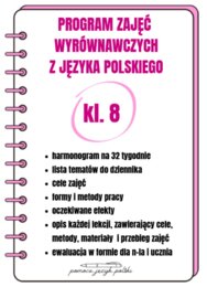Program zajęć wyrównawczych z języka polskiego dla kl. 8