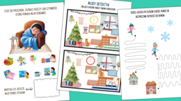 ZIMOWA PRZYGODA - KARTY PRACY DLA DZIECI W WIEKU PRZEDSZKOLNYM/ 30 STRON