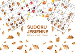 Jesienne Sudoku (12 kart pracy)