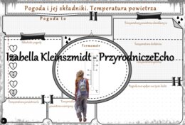 Karta pracy „Pogoda i jej składniki. Temperatura powietrza” wykonana w power point do edycji. Przyroda 4, „Pogoda i pory roku” na podstawie wydawnictwa MAC
