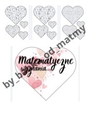 Matematycznych walentynek - materiały na gazetkę szkolną.