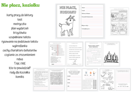 Nie płacz koziołku - karty pracy do lektury (PDF)