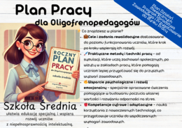 Roczny Plan Pracy dla Oligofrenopedagogów – Szkoła średnia