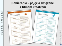 Dobieranki - pojęcia związane z filmem i teatrem