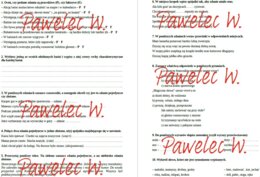 Ja i świat wyobraźni - test z j. polskiego, kl. 4, a w nim: list, baśń, antonimy, synonimy, zd. pojedyncze i złożone, spójnik
