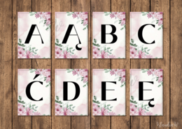 Girlanda - cały alfabet