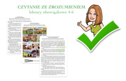 LEKTURY obowiązkowe 4-6 - czytanie ze zrozumieniem W ZESTAWIE TANIEJ