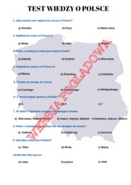 TEST WIEDZY O POLSCE