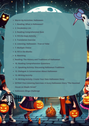 Angielski_Pakiet 10 Lekcji na 10 różnych tematów. Back to School_Halloween_Procrastinators - The Leaders of Tomorrow_National Education Day in Poland_Vegetarianism _European Day of Languages _The Cosy Side of Autumn_Thanksgiving Day Christmas Winter