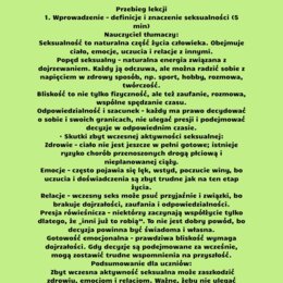 Scenariusze edukacja zdrowotna klasa 7 część 1 (lekcje 1-16) na podstawie programu nauczania proponowanego przez MEN HOLISTYCZNA EDUKACJA PROZDROWOTNA W SZKOLE PODSTAWOWEJ – CIAŁO, UMYSŁ, DUCH. Program nauczania edukacji zdrowotnej dla klas IV-VIII szkoł
