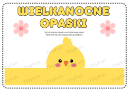 Wielkanocne opaski – kurczaczek, zajączek, owieczka
