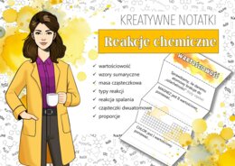 Klasa 7 Chemia - Kreatywne notatki (Wklejki do zeszytu w formie składanych książeczek. Zestaw)