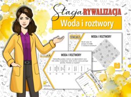 Stacja: RYWALIZACJA! Klasa 7. Chemia. Woda i roztwory wodne. Krzywa rozpuszczalności. Stężenie procentowe. Powtórzenie wiadomości. Stacje zadaniowe. Praca grupowa. Zadanie. Gra dydaktyczna. MOC powtórki.