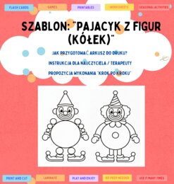 Szablon: "Pajacyk z figur (kółek)"