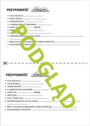 Przypowieść - karta pracy, notatka + klucz odpowiedzi i gratis