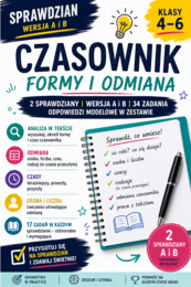Czasownik – sprawdzian kl. 4–6 | wersja A i B | 17 zadań + odpowiedzi modelowe