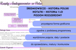 ŚREDNIOWIECZE - historia Polski notatki 1 LO poziom rozszerzony