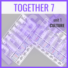 Together 7 unit 1  CULTURE MATTERS - zakładki do książki
