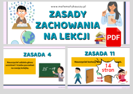 ZASADY ZACHOWANIA NA LEKCJI – 13 uniwersalnych zasad dla każdego nauczyciela / PDF DO DRUKU