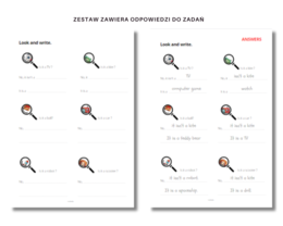 Karta pracy Zabawki + Konstrukcja It is/ It isn't/ Is it ... ?