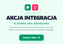 Akcja Integracja-klasowa gra zespołowa.