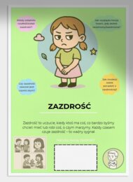 Moje pierwsze emocje – karty obrazkowe i zabawy. 20 kart. 10 zabaw. 3 kolorowanki.