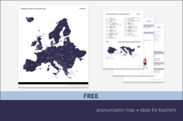Wymowa państw i stolic europejskich – darmowa karta pracy