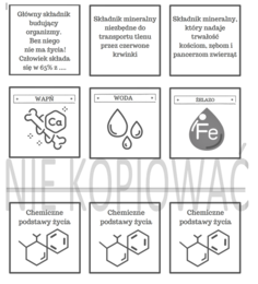 Chemiczne podstawy życia - memory