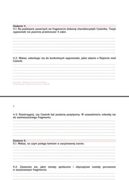 Karta pracy "Zemsta" - krytyczne czytanie