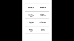 Uciekające głoski – gra utrwalająca czytanie