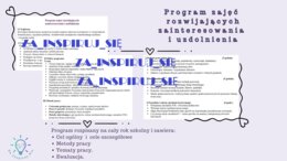Program zajęć rozwijających zainteresowania i uzdolnienia uczniów