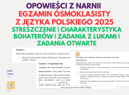 Opowieści z Narnii - egzamin ósmoklasisty 2025! Praca z tekstem streszczenia, zadania z lukami, charakterystyka bohaterów. #opowieściznarnii #egzaminósmoklasisty