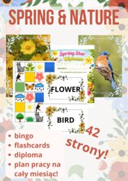 Plan zajęć angielskiego dla przedszkola – Wiosna i przyroda | 10 lekcji z bajką, piosenkami i zabawami | PDF do pobrania