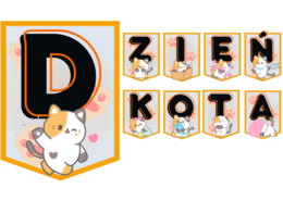 Dzień Kota - Napis / Grilanda