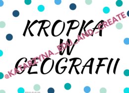 Kropka w geografii - plakaty na Dzień Kropki