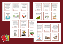 🎴 Gra „Karuta – CYTATY – ♦️Ostatnie zdania z lektur z kl. 4-8 – powtórka 🎯 - język polski - biblioteka