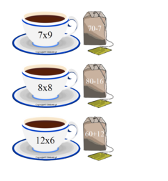 „Matematyczna herbatka”- zabawa matematyczna