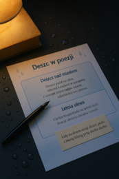 Deszcz w poezji. Analiza wierszy o pogodzie