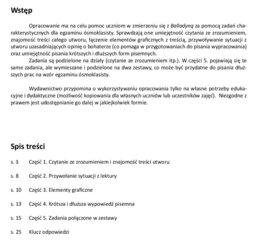 E8 Zadania na podstawie Balladyny (czytanie ze zrozumieniem, znajomość lektury, wypowiedzi pisemne) seria: Zadania drodze do E8