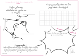 Geometryczny dzienniczek 5-klasisty -figury na płaszczyźnie, pola figur