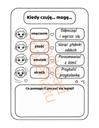 Emocje i uczucia dla dzieci – kolorowanka edukacyjna i karty pracy | 51 stron PDF
