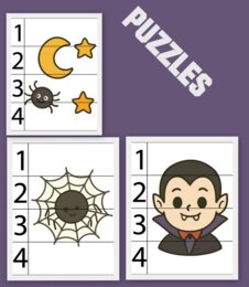 Karty pracy i aktywności na HALLOWEEN - pdf plus jpg! a4 do druku