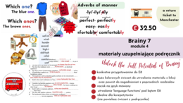 Brainy 7, module 4, dodatkowe materiały rozszerzające podręcznik,przygotowanie do E8, przymiotniki przysłówki