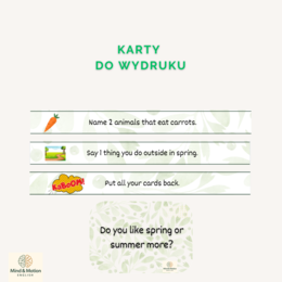 Spring & Easter – Speaking Games | ruchowe gry na mówienie | low prep | klasy 3–6