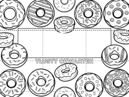 Tłusty czwartek - Kolorowanka XXL Fotoramka