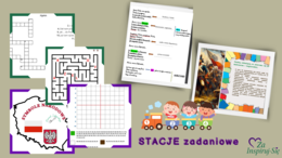 Mazurek Dąbrowskiego – scenariusz lekcji + prezentacja + stacje zadaniowe | kl. 4–8