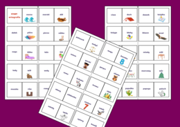 Ortograficzne DOMINO - wyrazy z wymiennym ó, h, ch, rz oraz ż - ORTOGRAFIA