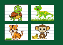 DZIEŃ ZWIERZĄT - puzzle - 14 szt.