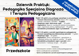 DZIENNIK PRAKTYK –Pedagogika Specjalna Diagnoza I Terapia Pedagogiczna - Przedszkole! z Opcją edycji – dostosuj dziennik do swoich potrzeb
