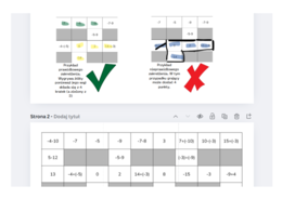 Gra dydaktyczna "Wąż" - dodawanie i odejmowanie liczb całkowitych
